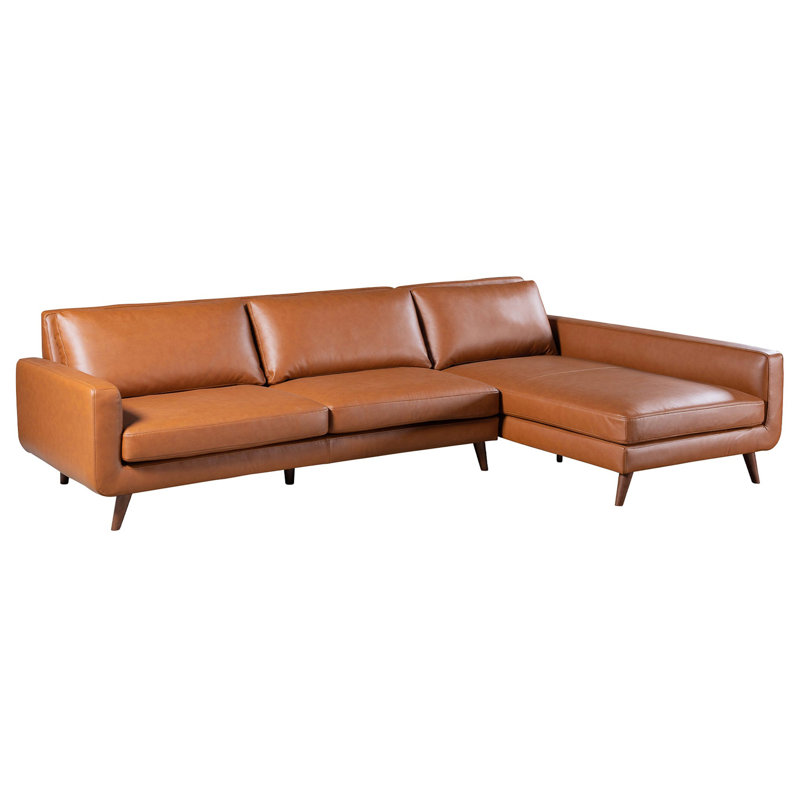 Canapé modulaire en cuir Garland, Orienté à droite