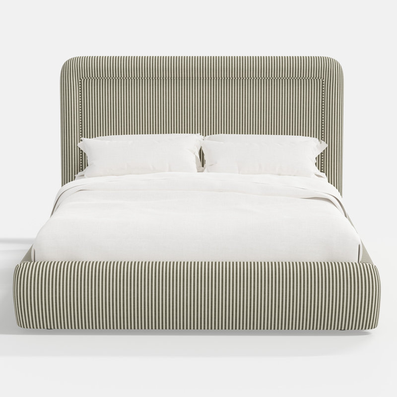 Stoffer Home x Cloth and Co. Marisa Bed, Jane Stripe Laurel, Full