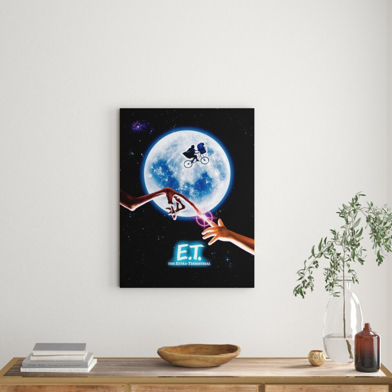 E.T - One Sheet Vintage Advertisement on Canvas