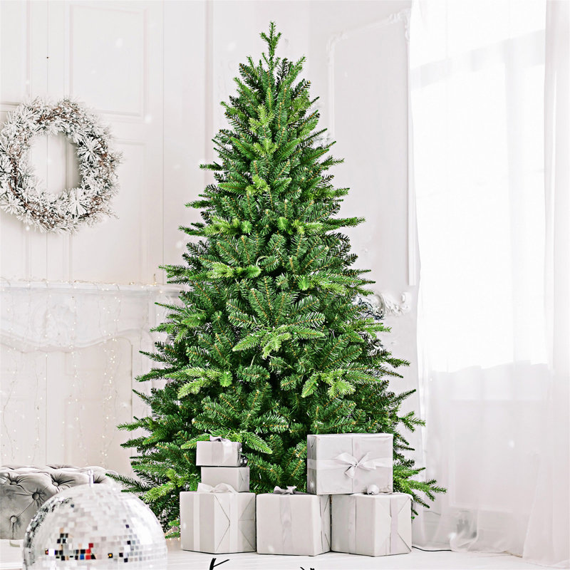 Arbre de Noël artificiel illuminé avec base en métal, 5'