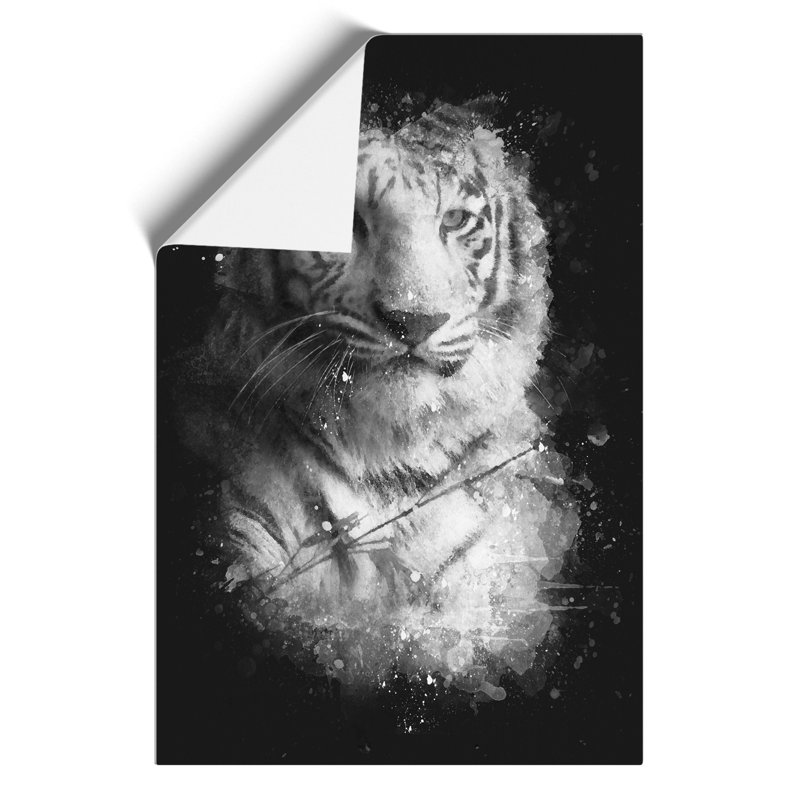 Tiger Paint Splash - Frameless Print, 30cm H x 21cm W x 0.1cm D
