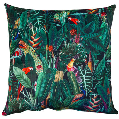 Animal Print Black Cushion
