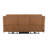 87.8'' Top Grain Camel Genuine Leather Power Reclining Sofa with Adjustable Headrest