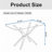 47.24" Rectangular Clear Tempered Glass Dining Table-390650266