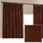 Heavy Chenille Room Darkening Pencil Pleat Curtains-185283819-185283816