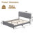 Upholstered Slat Bed-1201400151-1201400150