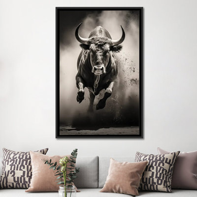 Bull Black - Wall Art Print