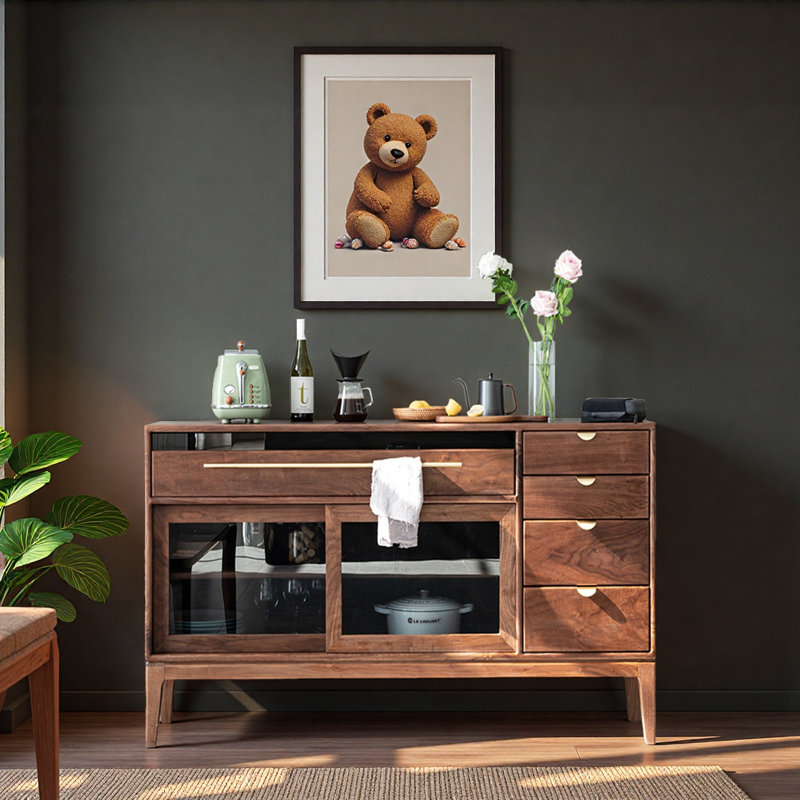 Buffet décoratif 5 tiroirs Ambrister, 35.43" H x 55.12" W x 16.54" D