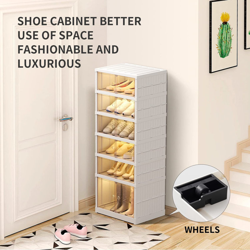 Armoire de rangement pour chaussures 12 paires empilables