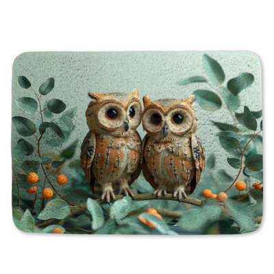 Mauve tourbillonnant motif de tapis de bain