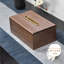 Porte-boîte à mouchoirs en bois massif - Distributeur de serviettes en bois de noyer noir de qualité supérieure pour le salon et la décoration intérieure
