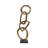 Decorative Object Linked Ring Sculpture for Home Decor - Abstract Metal Figurine Statement Accent Ideal Decoration for Living Room and Console Styling-21484502-27873584