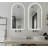 Rita 23.6 In. X 39.5 In. Arch Top LED Frameless Bathroom Vanity Mirror