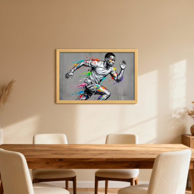 «Colorful Runner In Motion», reproduction d'art