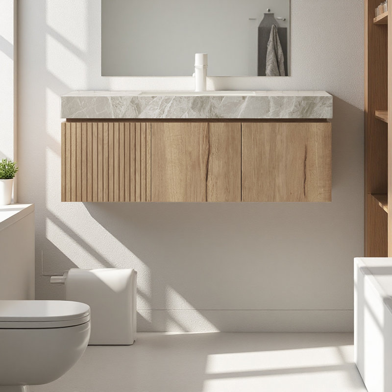 Meuble-lavabo 48 po, Chêne blanc