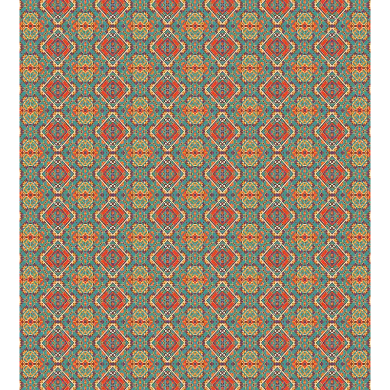 Rustic Polyester Geometric Shapes Duvet Cover, Queen Duvet Cover + 2 Shams
