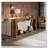 Modern Industrial Entryway Console Table Versatile Storage Display Function-1222577899