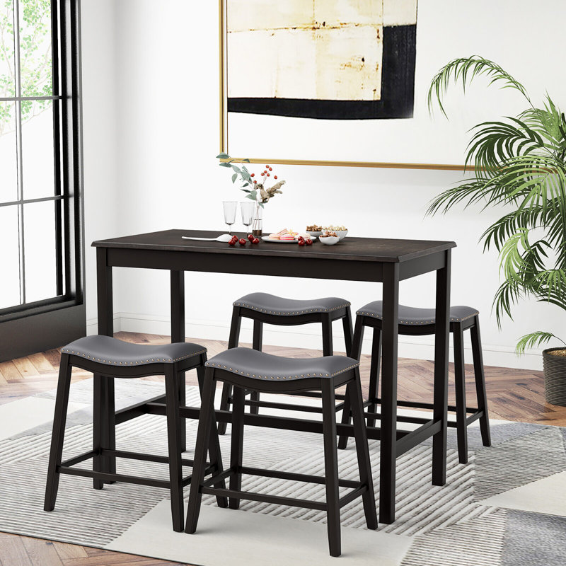 Alania 4 - Person Four Leg Dining Set