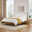 Rezana Solid Wood Boucle Upholstered Headboard Bed Frame-122657963-122657960