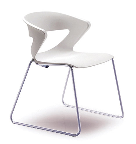 Chaise d'invité Kreature, Blanc