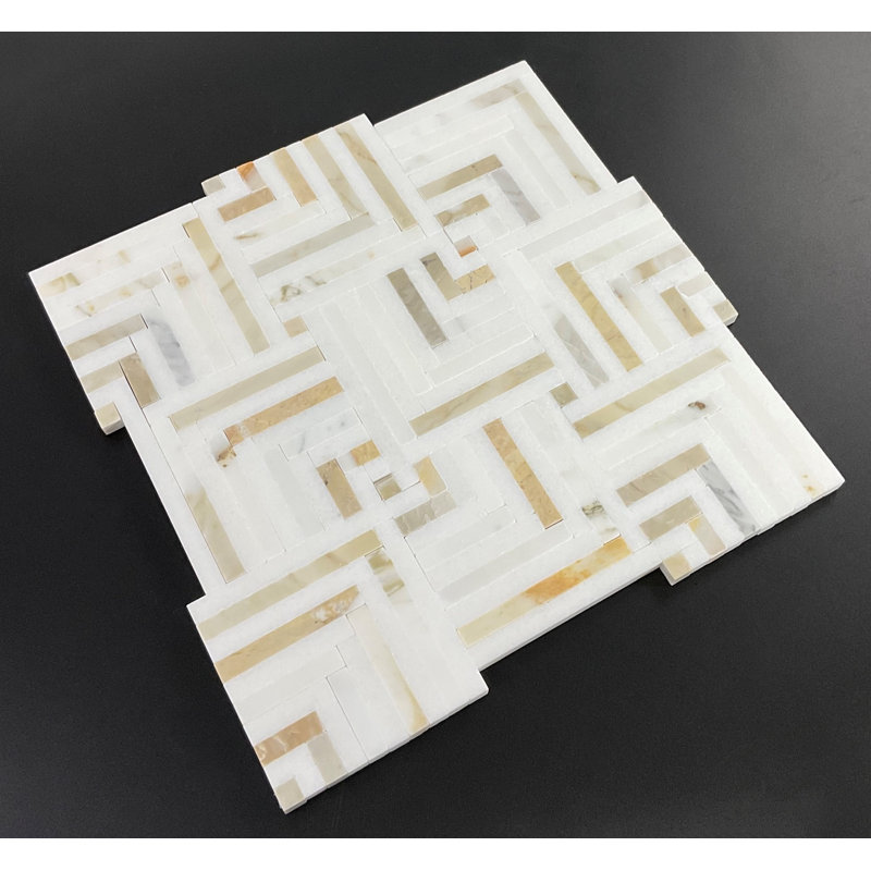 Natural Stone Mosaic Wall & Floor Tile, Calacutta Gold