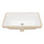 Lavabo de salle de bain rectangulaire encastré en céramique blanc 21 "x 13" avec trop-plein
