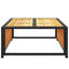 Abniel Rectangular Solid Wood Metal Outdoor Coffee Table - 68 cm W 68 cm D