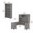 Magomed 3 Piece Computer Desk Office Set-1471028063