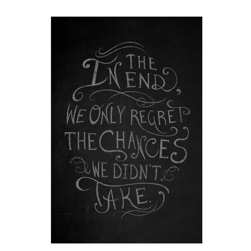 Chances We Didn't Take - Wrapped Canvas Print, 101.6 cm H x 66.04 cm W x 1.91 cm D