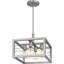 Luminaire suspendu lanterne rectangulaire 4 lumières Bernadea