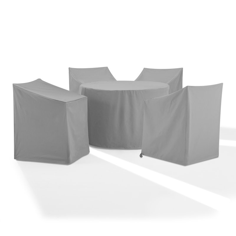 Housse pour ensemble repas de patio, gris