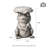 19"H Multi-Functional MGO Frog And Lotus Faux Concrete Garden Stool Or Planter Stand Or Accent Table