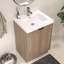 Meuble-lavabo autoportant de 23,6 po avec lavabo en acrylique renforcé Monterey-138893157-136695489