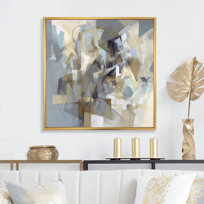 Beige And Grey Unbounded Creativity III - Abstract Painting Wall Art