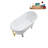 57.5'' x 29.5'' Soaking Acrylic Bathtub-83636127-83636115
