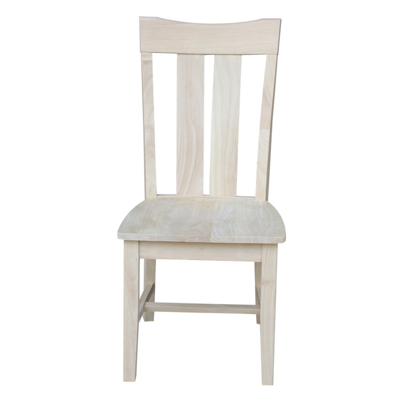 Chaise en bois massif Delisca, Non fini