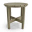 Table de bout ronde en bois patiné-503655269
