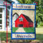 Drapeau de jardin en polyester 18 x 13 po Formoso Country Patriotic Barn