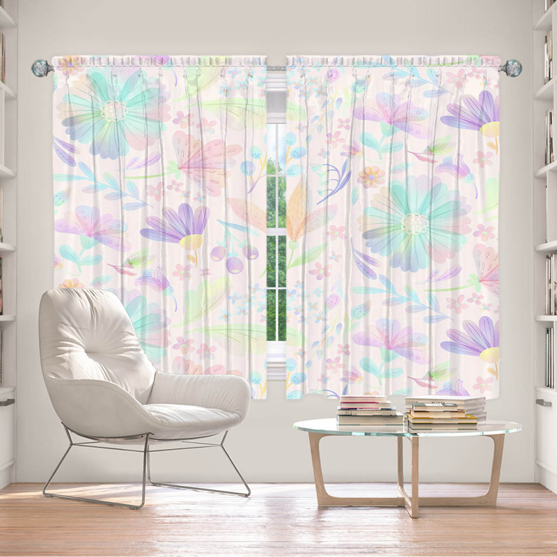 Paire de rideaux obscurcissant en polyester Amulek, L 40 po x L 61 po