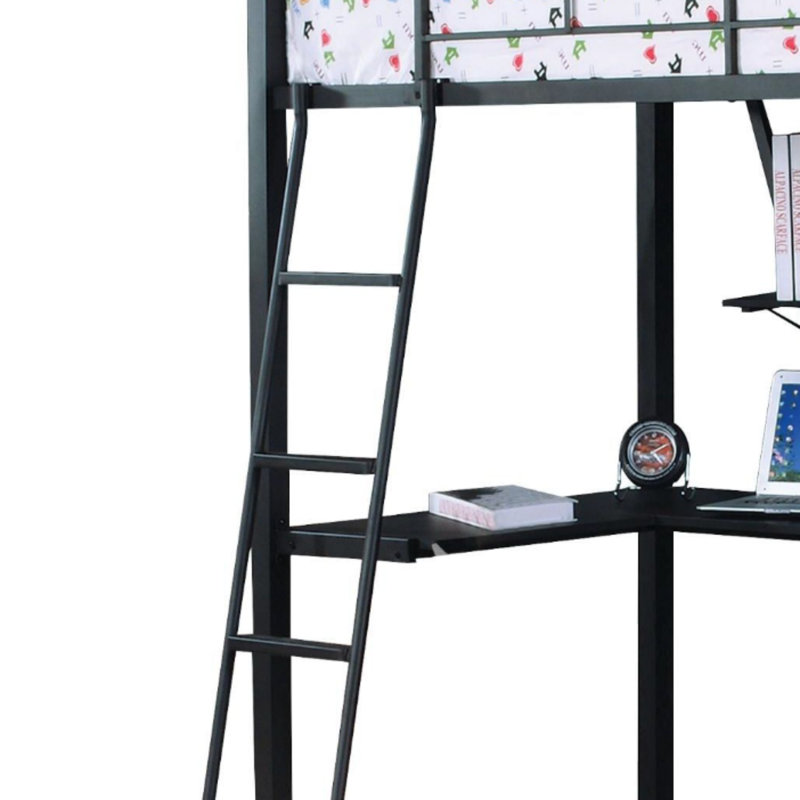 Lit mezzanine simple avec bureau Senon