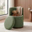 Tabourets de coiffeuse pivotants rembourrés avec rangement dissimulé de 22 L-133661268