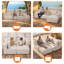 Dark Grey L-Shaped Modular Sofa, No Assembly Compressed Foam Cloud Couch with Corduroy, 264cm, 2 Boxes-1303421036