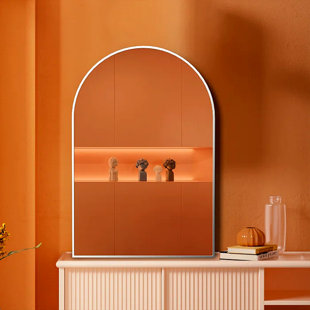 Miroir de salle de bain Arch, miroirs muraux avec cadre en métal 