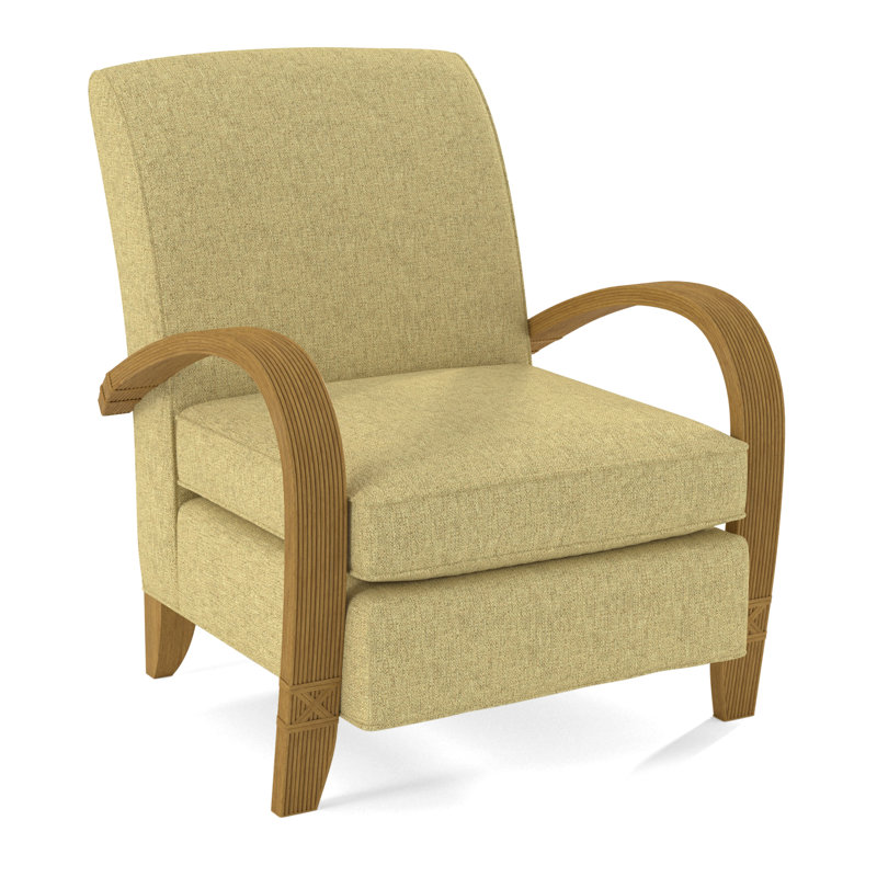 Vero Armchair, Honey, White Performance Fabric; 0851-94