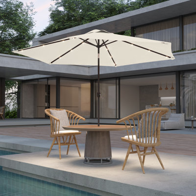 Acworth 90'' Lighted Tilt Market Umbrella