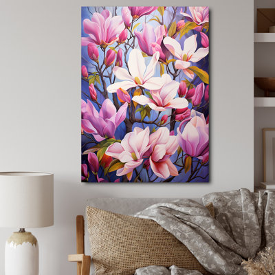 «Pink White Magnolias Magnolia Symphony II» sur toile