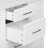 50.7" Kitchen Island With Storage Tilt Trash Can Cabinet And Pull Out Cabinet Organizer, Rolling Kitchen Island On 5 Wheels With Drop Leaf, 2 Drawers, 1Door For Kitchen, Dining Room, White-712276008