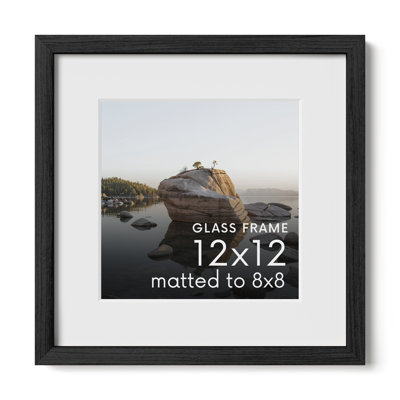 Cadre photo en bois massif avec verre