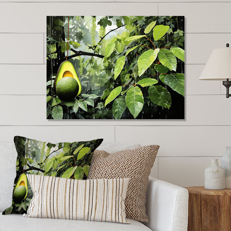 Arbres de fruits, jardins, arbres, art mural en métal, H 12 po x l 20 po x P 1 po