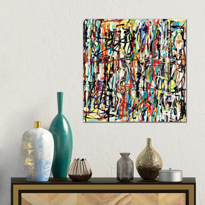 Pollock Wink VII by Angel Estevez - Wrapped Canvas Gallery-Wrapped Canvas Giclée